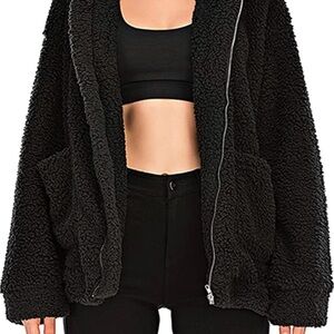 Cozy Black Sherpa Jacket